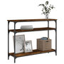 Voir la diapositive 3 : VIDAXL Table console chêne fumé 100x29x75 cm bois d ingénierie