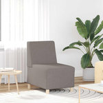 VIDAXL Fauteuil taupe 55 cm tissu