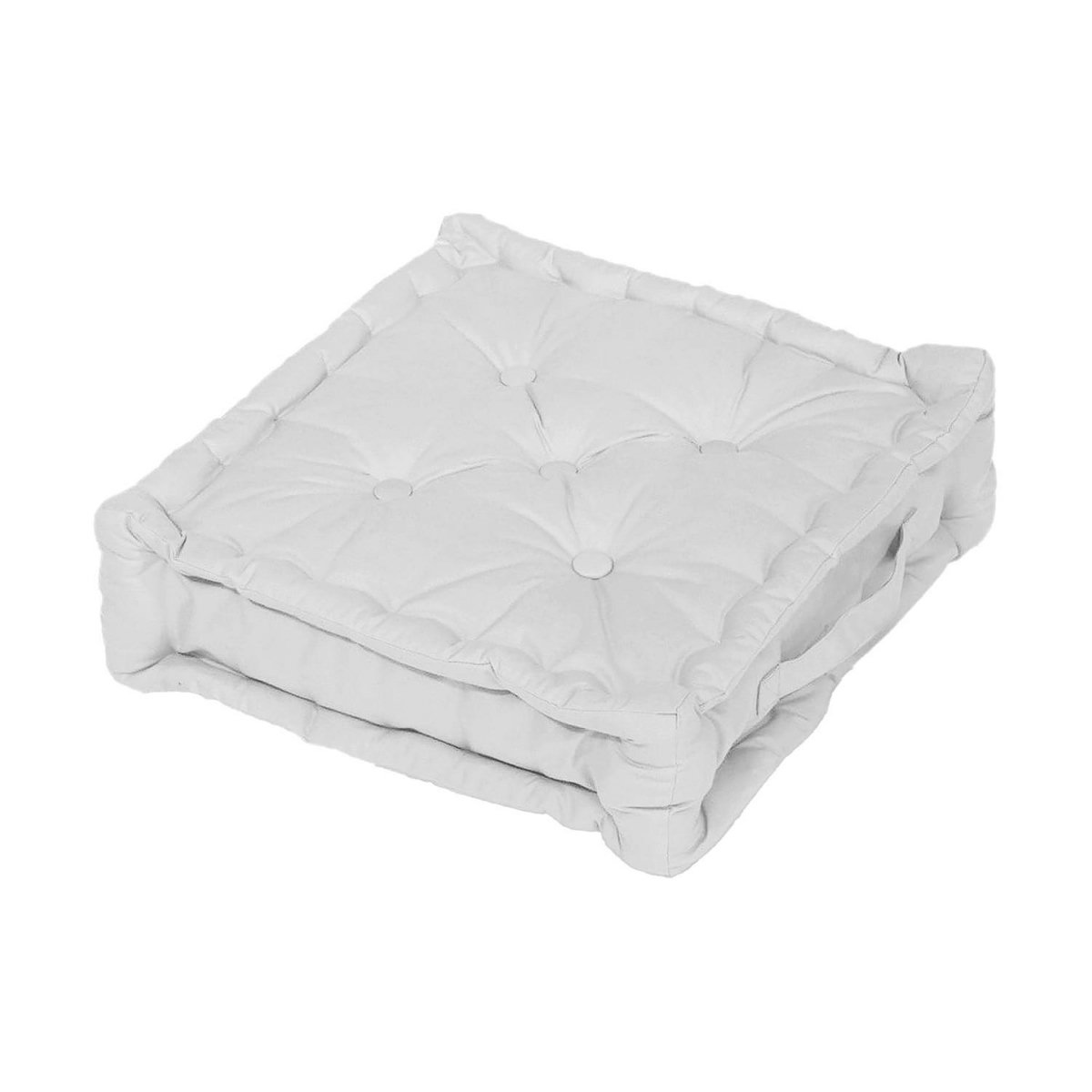 SOLEIL D'OCRE Coussin tapissier en coton 50x50x10 cm PANAMA par Soleil d'Ocre