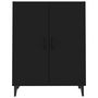 Voir la diapositive 3 : VIDAXL Buffet Noir 70x34x90 cm Bois d'ingenierie