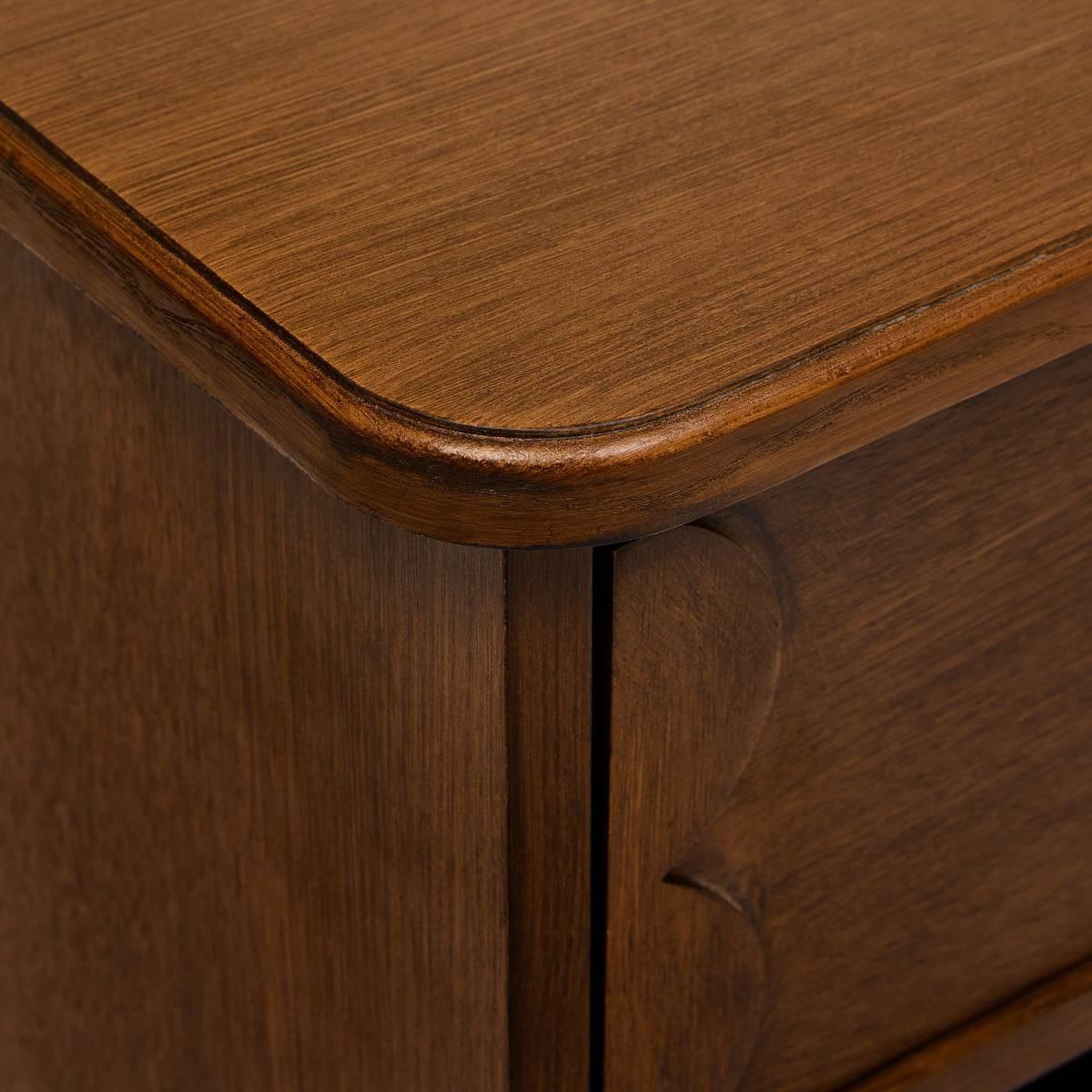 Voir la diapositive 3 : ATMOSPHERA Table de Chevet 1 Tiroir  Mona  56cm Marron