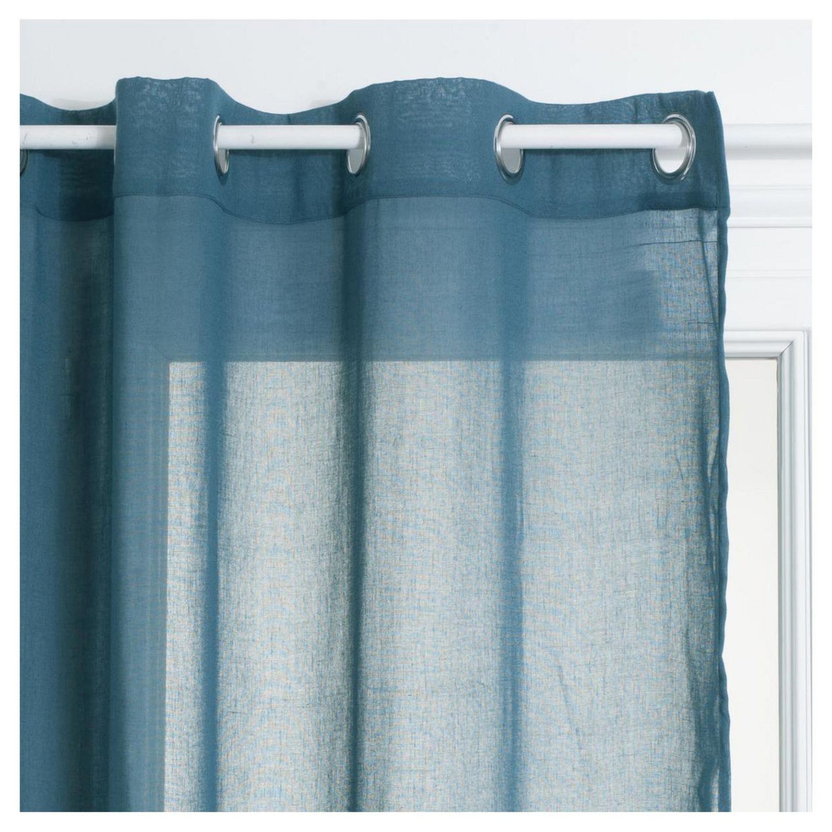 ATMOSPHERA Rideau Voilage uni oeillets métal en polyester 140x240cm ANA