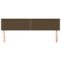 Voir la diapositive 3 : VIDAXL Tetes de lit 2 pcs Marron Fonce 90x5x78/88 cm Tissu