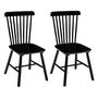 Voir la diapositive 1 : Paris Prix Lot de 2 Chaises en Bois  Isabel  87cm Noir