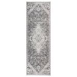 VIDAXL Tapis a tissage plat d'exterieur 80x250 cm Gris clair