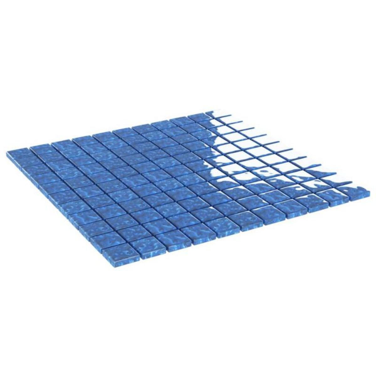 VIDAXL Carreaux mosaïque 11 pcs Bleu 30x30 cm Verre