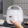 Voir la diapositive 3 : KITCHENCOOK Kitchencook - Cuiseur à Riz 2.2l - Panier Vapeur Intégré - 400w - 4 Menus De Cuisson Automatique - Départ Différé - Blanc