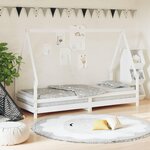 VIDAXL Cadre de lit pour enfants blanc 80x200 cm bois de pin massif