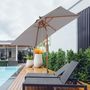 Voir la diapositive 2 : OUTSUNNY Parasol rectangulaire inclinable bois polyester haute densité 2L x 1,5l x 2,3H m gris clair