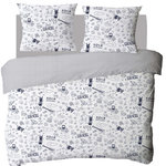 FUTURE HOME Parure housse de couette 240x220cm en coton +2 taies - Rock