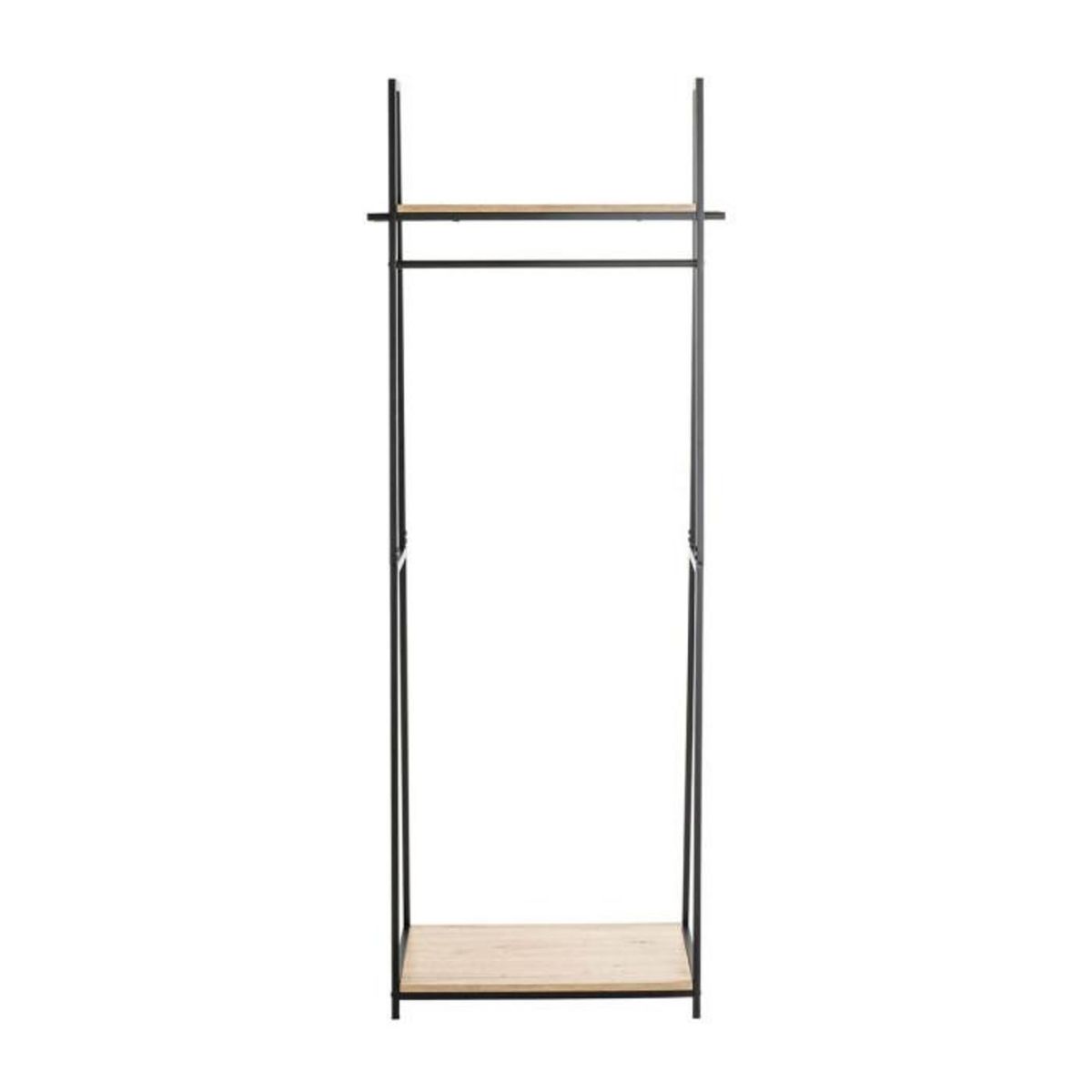 Paris Prix Portant à Vêtements Design  Miranda  166cm Chêne & Noir