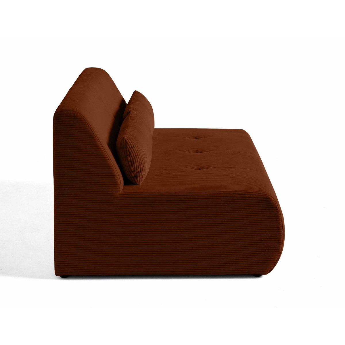 LISA DESIGN Onyx - canapé droit 2 places - en velours côtelé