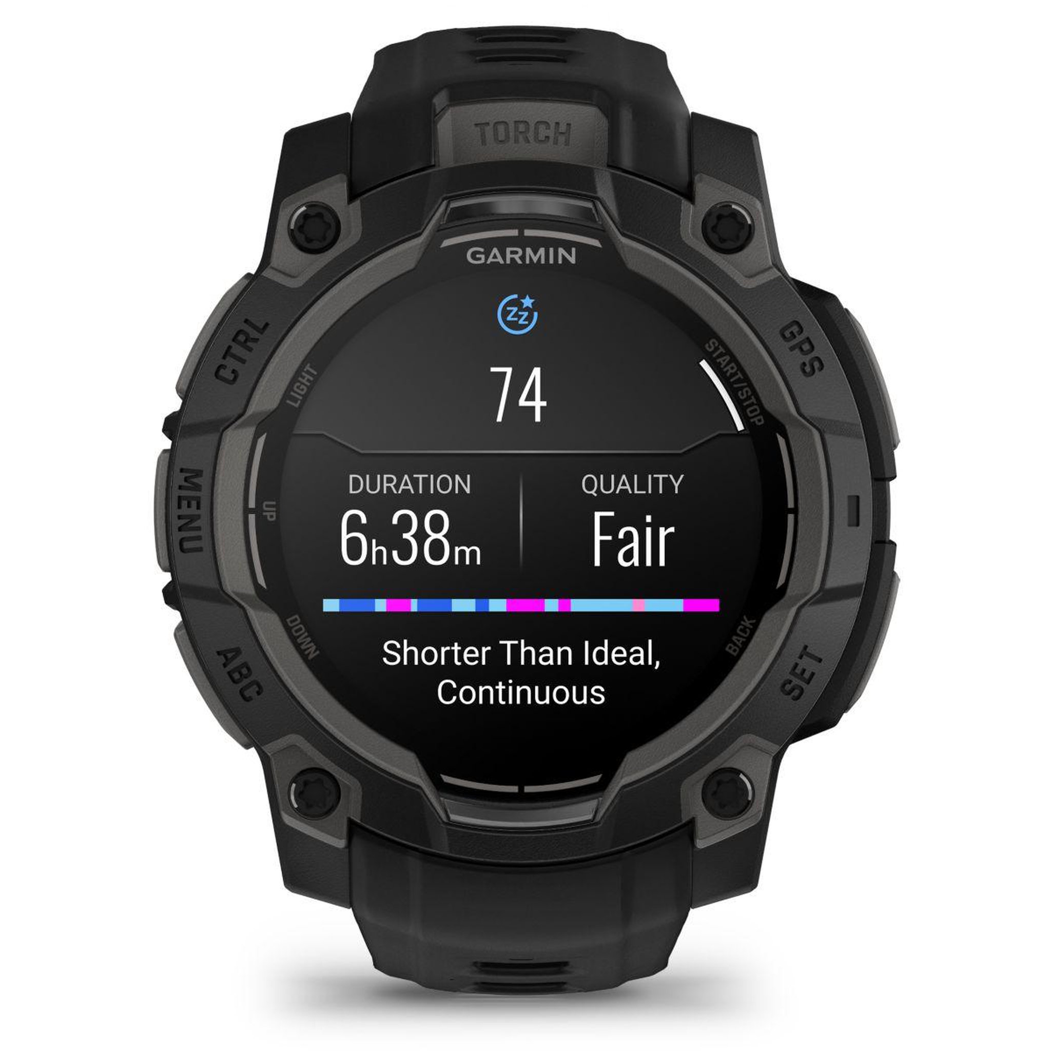 Voir la diapositive 5 : GARMIN Montre sport Instinct3 Amoled 45mm Noir Bracelet noir