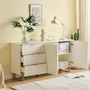 Voir la diapositive 5 : MERAX Buffet 2 porte(s) 3 tiroir(s) - 160 cm blanc mdf