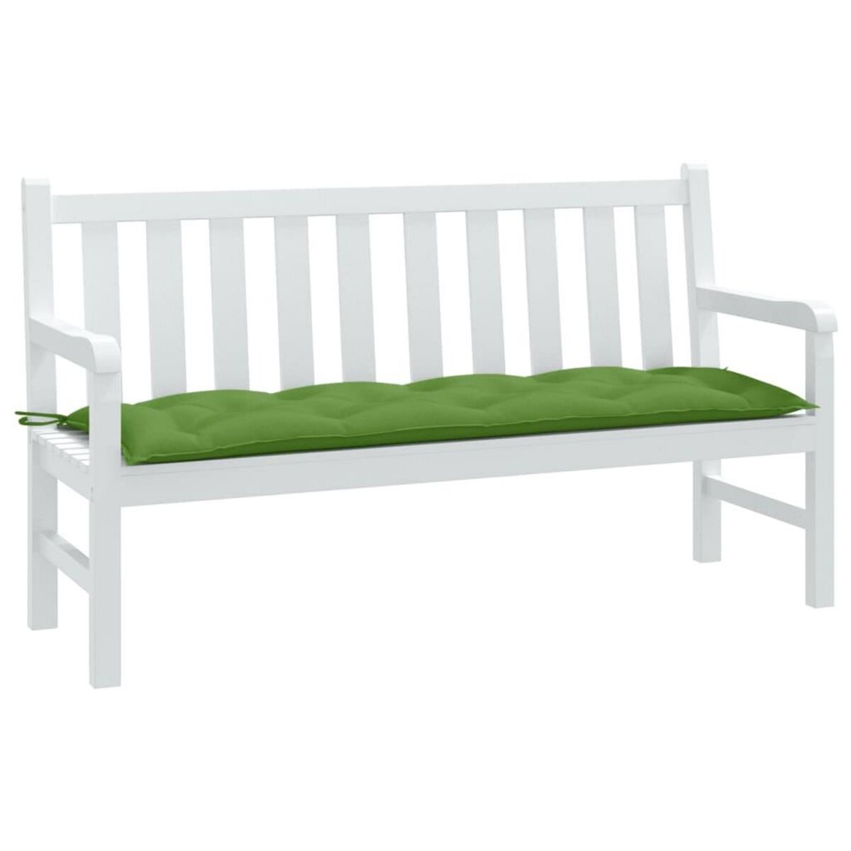 VIDAXL Coussin de banc de jardin vert melange 150x50x7 cm tissu