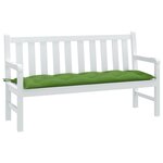VIDAXL Coussin de banc de jardin vert melange 150x50x7 cm tissu