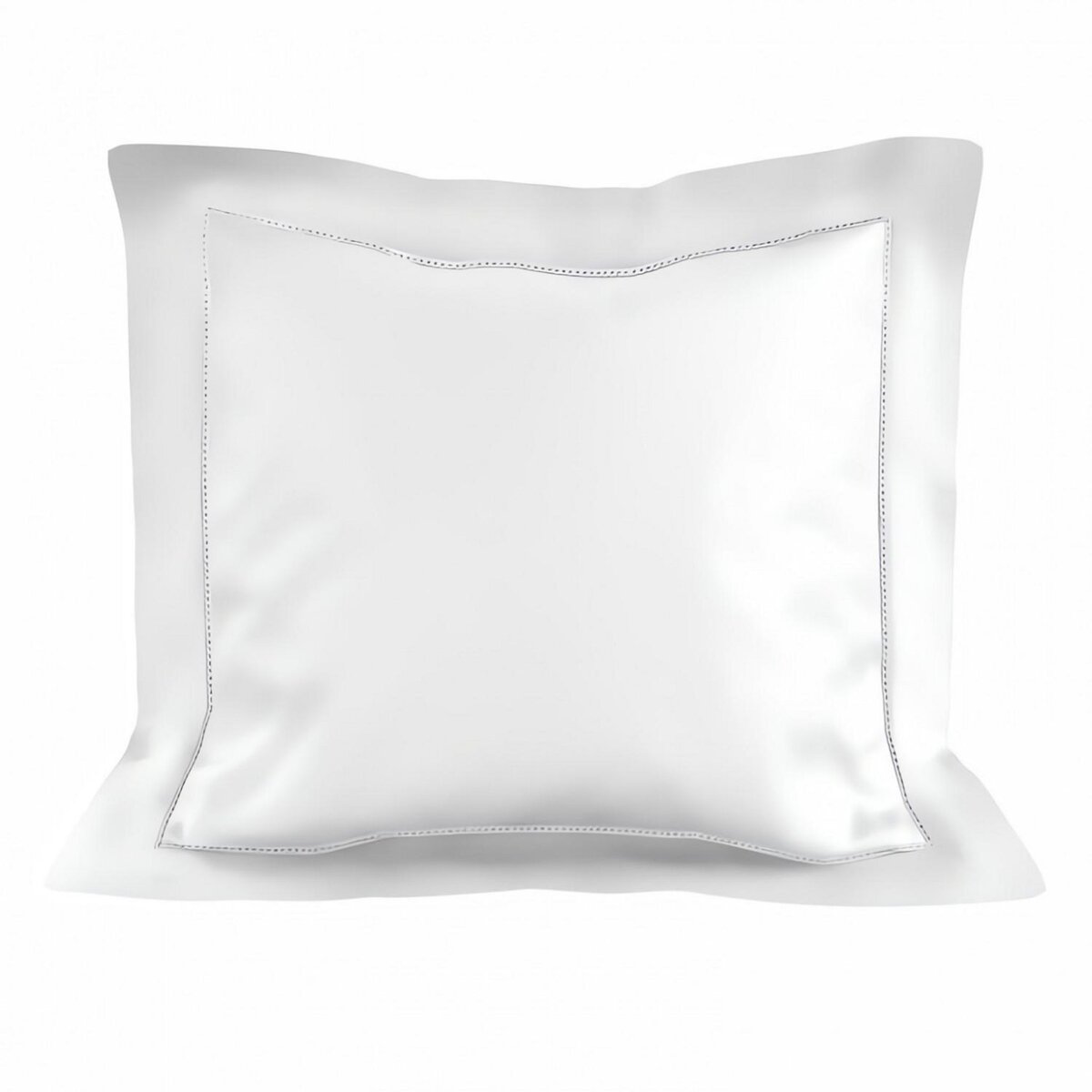SOLEIL D'OCRE Taie d'oreiller en coton 63x63 cm PERCALE blanc, par Soleil d'ocre