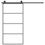 Voir la diapositive 3 : VIDAXL Porte coulissante et kit de quincaillerie 102,5x205cm Verre ESG