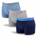 SERGIO TACCHINI Sergio Tacchini Pack de Boxers Homme Lot de 3. Coloris disponibles : Noir, Noir / Bleu, Bicolore