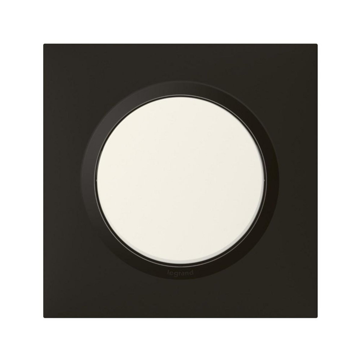 Legrand Plaque simple Dooxie, LEGRAND, noir velours