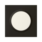 Legrand Plaque simple Dooxie, LEGRAND, noir velours