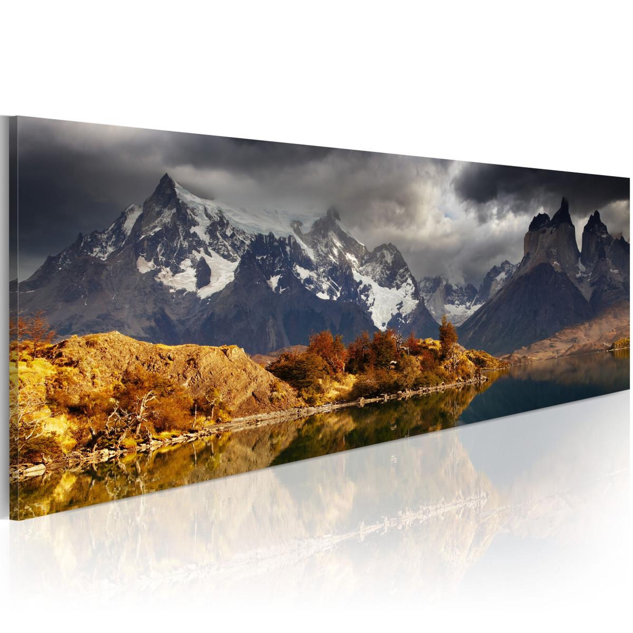 Voir la diapositive 1 : Paris Prix Tableau imprimé  mountain landscape before a storm