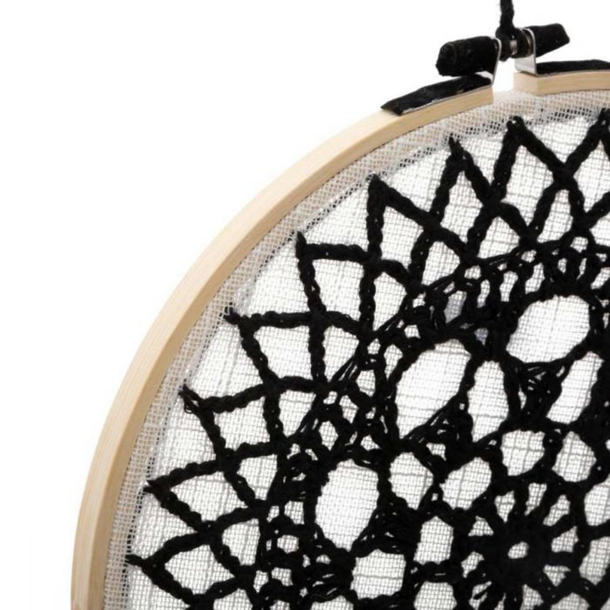 ATMOSPHERA Attrape-Rêves Déco  Brodé  43cm Noir