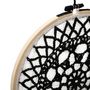 Voir la diapositive 2 : ATMOSPHERA Attrape-Rêves Déco  Brodé  43cm Noir