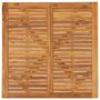 Voir la diapositive 4 : VIDAXL Table de jardin 110x110x75 cm Bois d'acacia solide