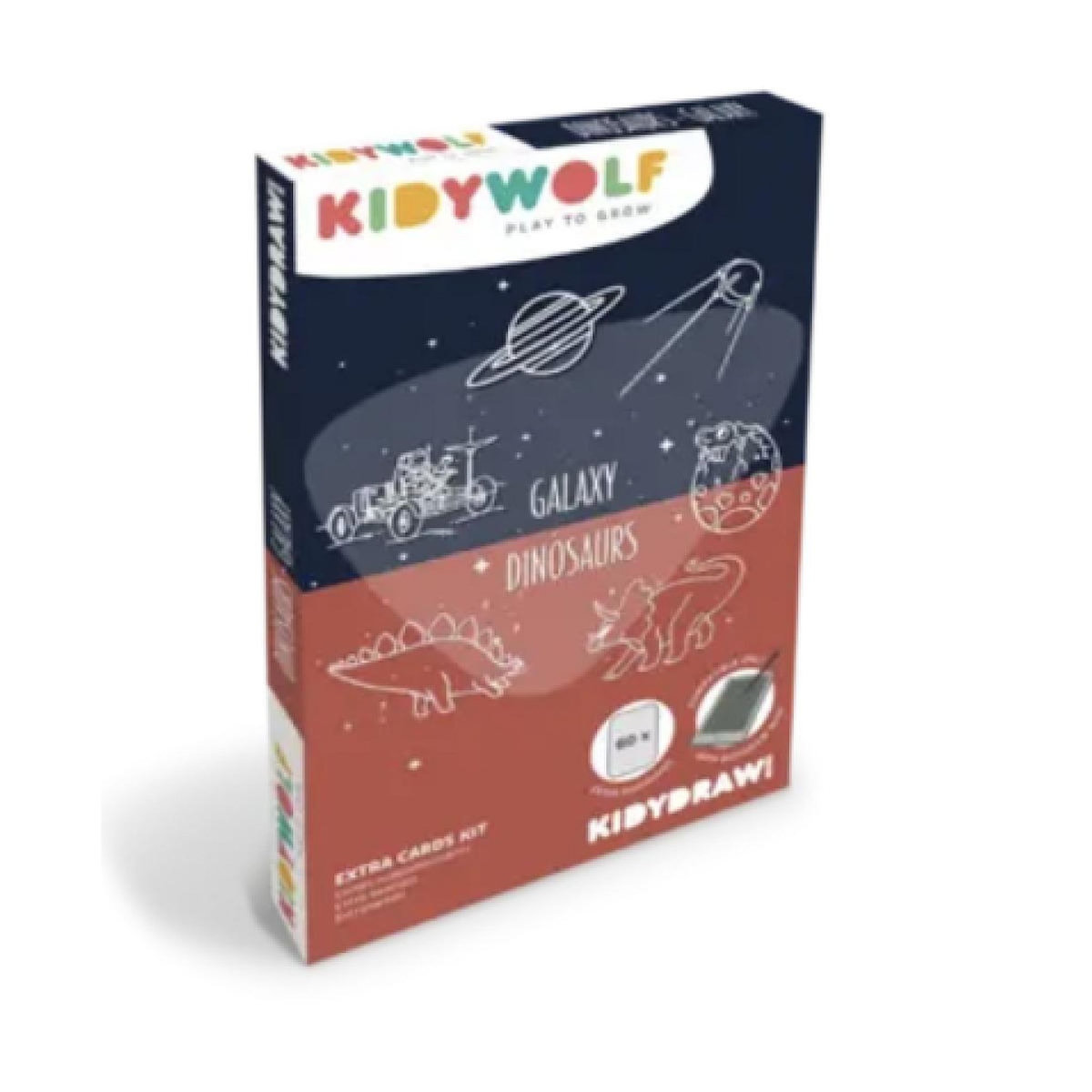 KIDYWOLF Recharge dessins Kidydraw - Dinosaures et Galaxie