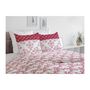 Voir la diapositive 4 : HOME LINGE PASSION Parure de couette 240x260 cm HOME LINGE PASSION FRISE : Housse de couette + 2 taies d'oreiller - 100% Coton 57 Fils - Bordeaux