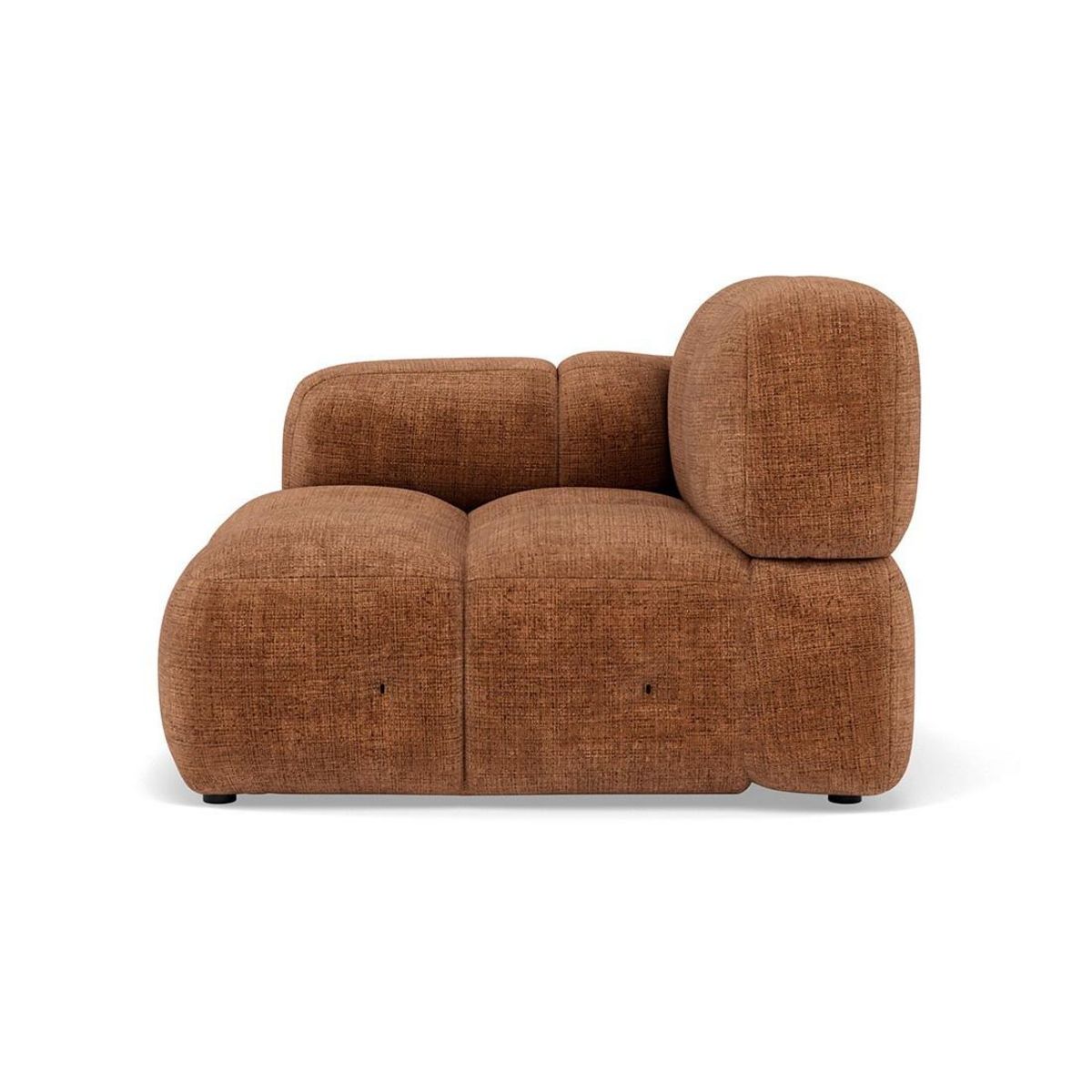 LISA DESIGN Grace - module d'assise gauche en velours texturé