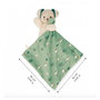 Voir la diapositive 3 : Kaloo Doudou Carre douceur Chien Vert  - 18 cm