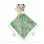 Voir la diapositive 3 : Kaloo Doudou Carre douceur Chien Vert  - 18 cm