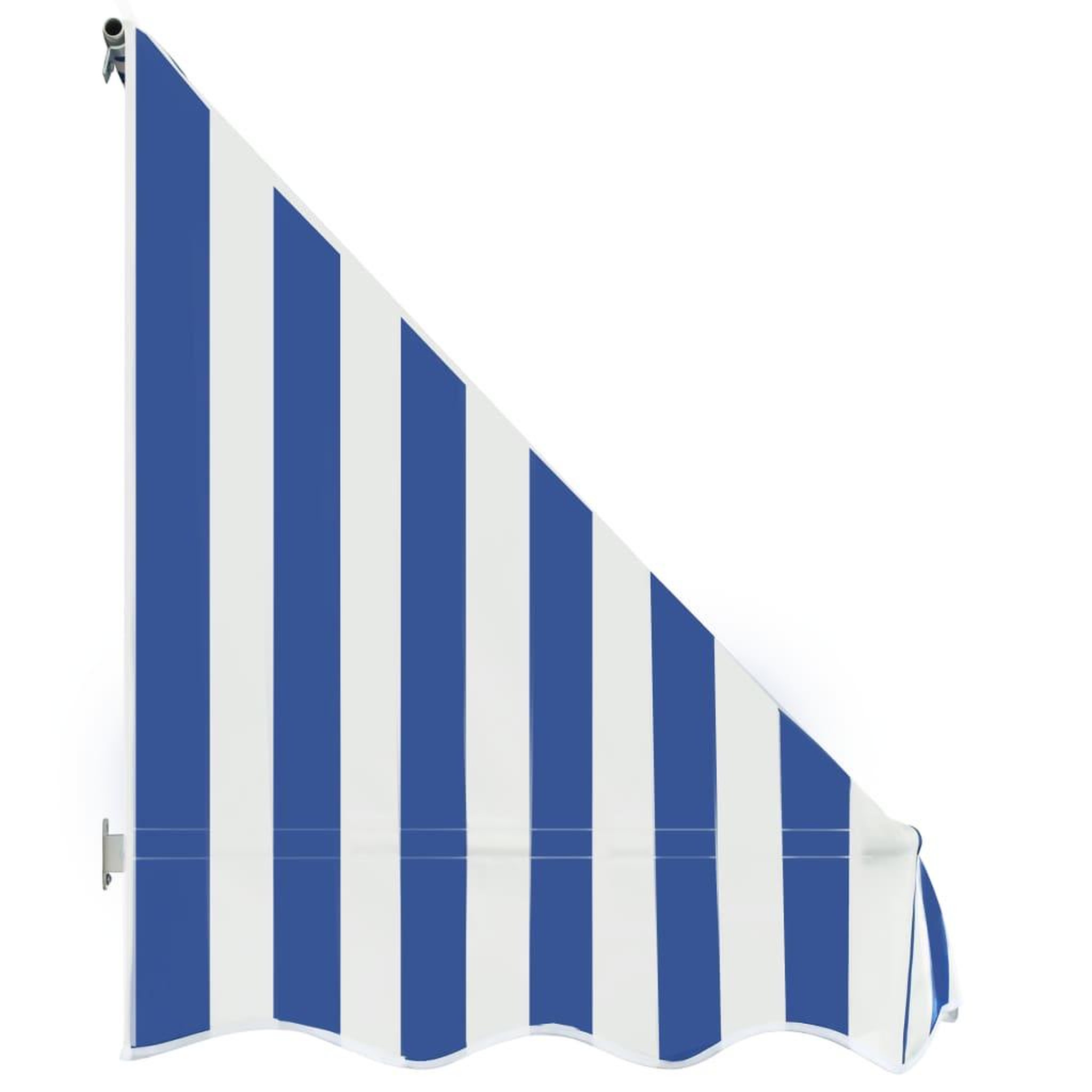 Voir la diapositive 4 : VIDAXL Auvent de bistro 350x120 cm Bleu et blanc