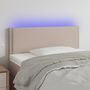 Voir la diapositive 1 : VIDAXL Tete de lit a LED Cappuccino 90x5x78/88 cm Similicuir