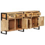 Voir la diapositive 2 : VIDAXL Buffet 172x35x80 cm Bois de manguier massif