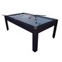 Voir la diapositive 3 : PLAY4FUN Billard Américain AMBIANCE 7Ft - 226,5 x 126,5 x 80 cm avec accessoires et plateau dînatoire - Couleur Noir