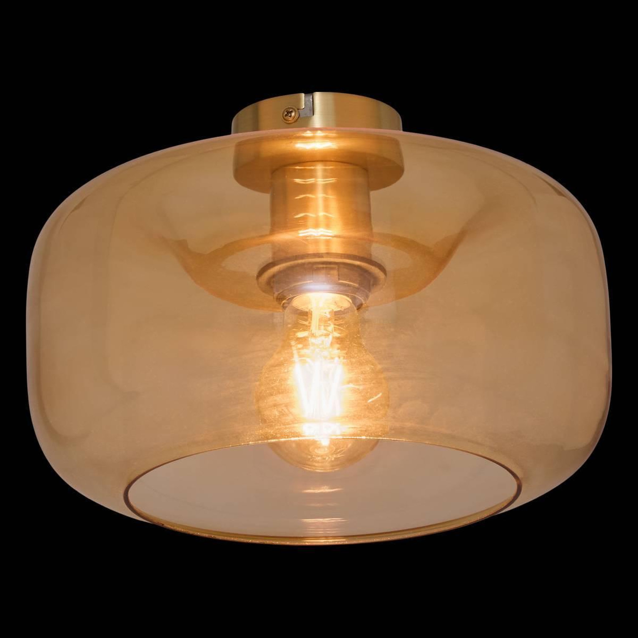 Voir la diapositive 6 : ATMOSPHERA Plafonnier Applique en Verre  Ophia  26cm Doré