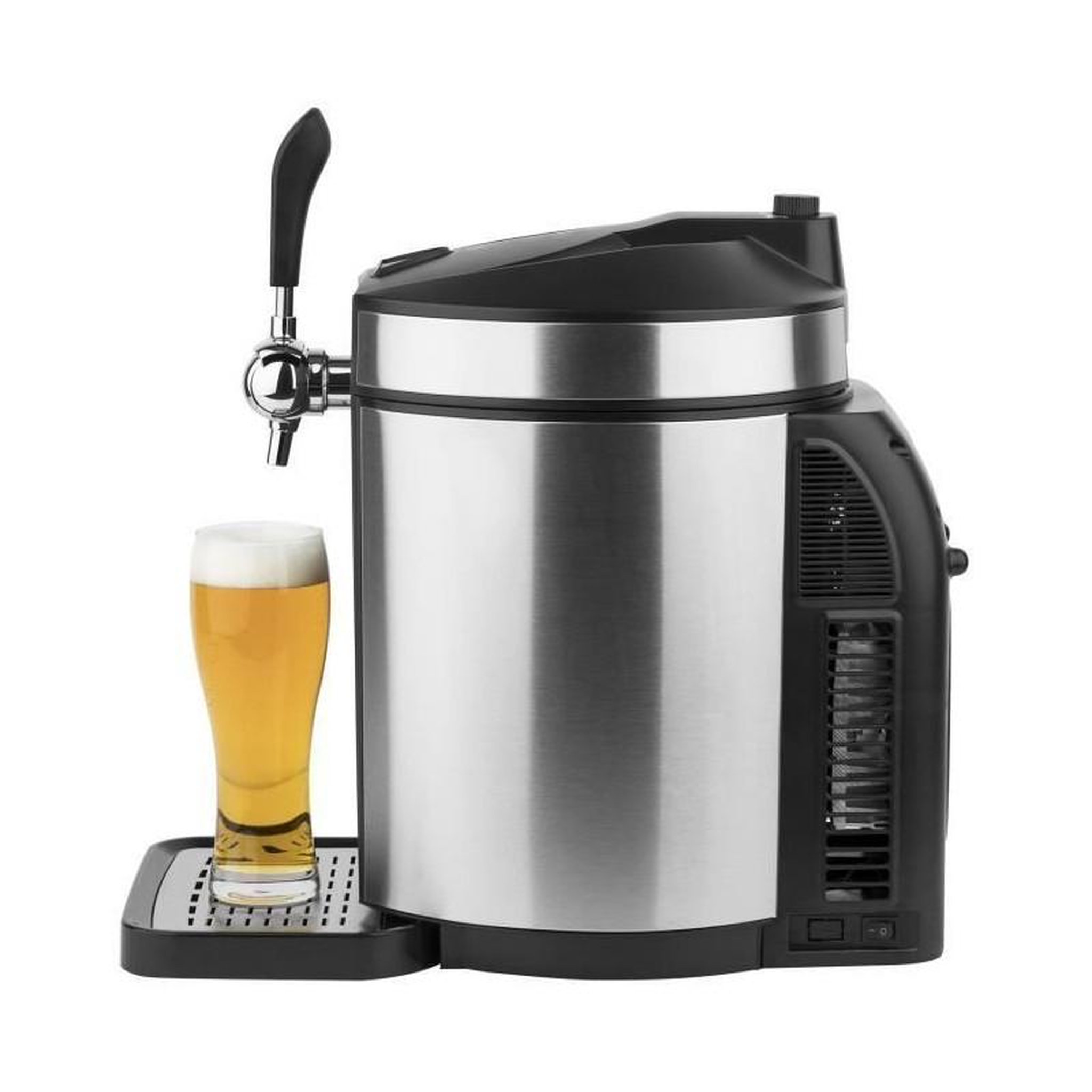 Voir la diapositive 3 : HKOENIG HKoeNIG Tireuse a biere - tous futs de 5L - Noir/Inox - BW1880