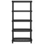 Voir la diapositive 3 : VIDAXL Etagere de rangement a 5 niveaux noir 93,5x45,5x194,5 cm PP