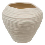 ATMOSPHERA Vase Déco en Céramique  Prudi  20cm Blanc