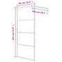 Voir la diapositive 6 : VIDAXL Paroi de douche Argente 90x195 cm Verre ESG transparent