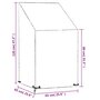 Voir la diapositive 6 : VIDAXL Housse de chaise de jardin 8 œillets 65x65x80/120 cm PE