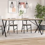 VIDAXL Pieds de table a manger cadre en X 180x80x73 cm acier