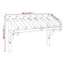 Voir la diapositive 6 : VIDAXL Auvent de porte 200x100x100 cm Bois de pin solide