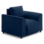 Voir la diapositive 1 : LISA DESIGN Camelia - fauteuil avec poche en velours