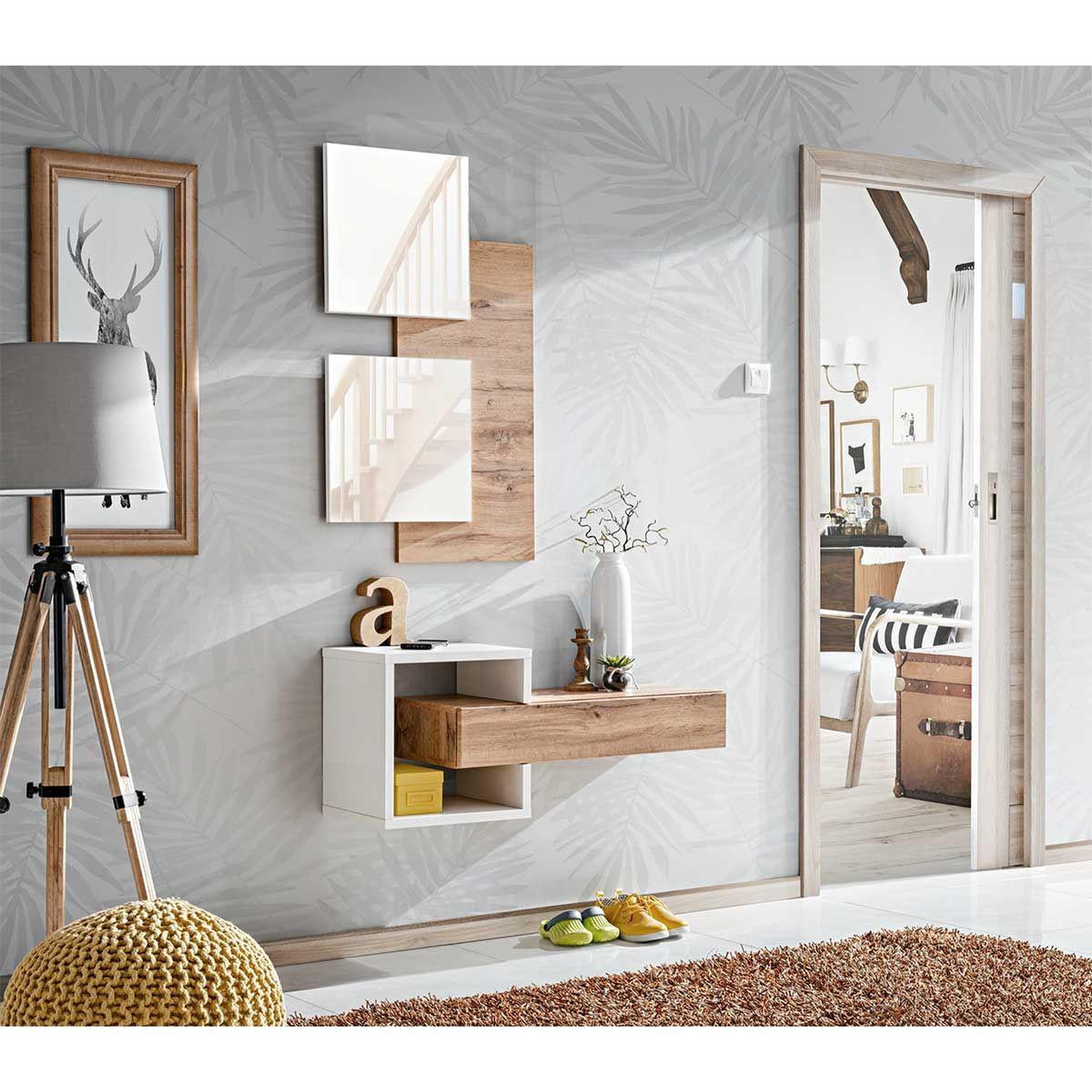 Voir la diapositive 4 : Paris Prix Ensemble dressing design  easy ii  160cm naturel