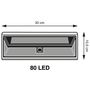 Voir la diapositive 4 : Applique solaire-3D - 80 LED, détection de mouvements