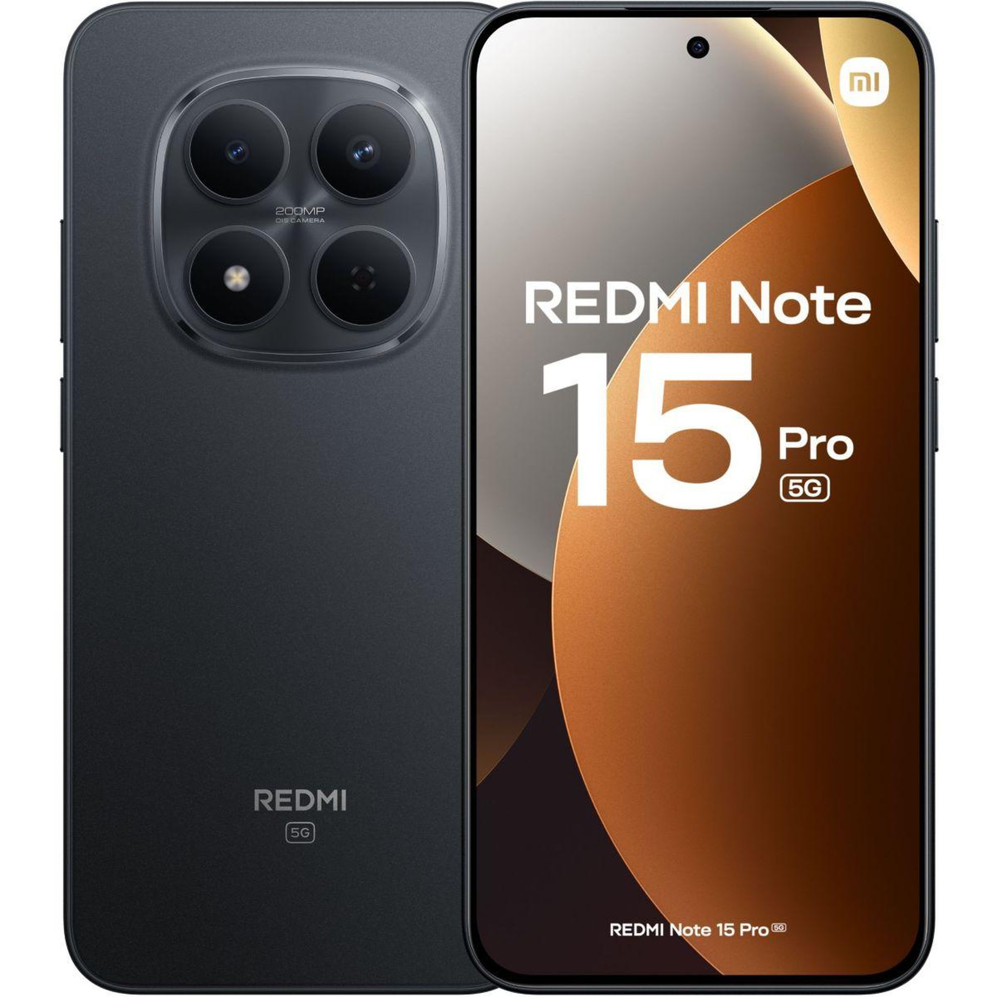 Voir la diapositive 2 : XIAOMI Smartphone Pack REDMI Note 15 Pro 5G 256Go Noir + Redmi buds 6 play blanc + coque incluse